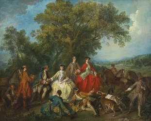 Picnic after the Hunt, c.1735-40
